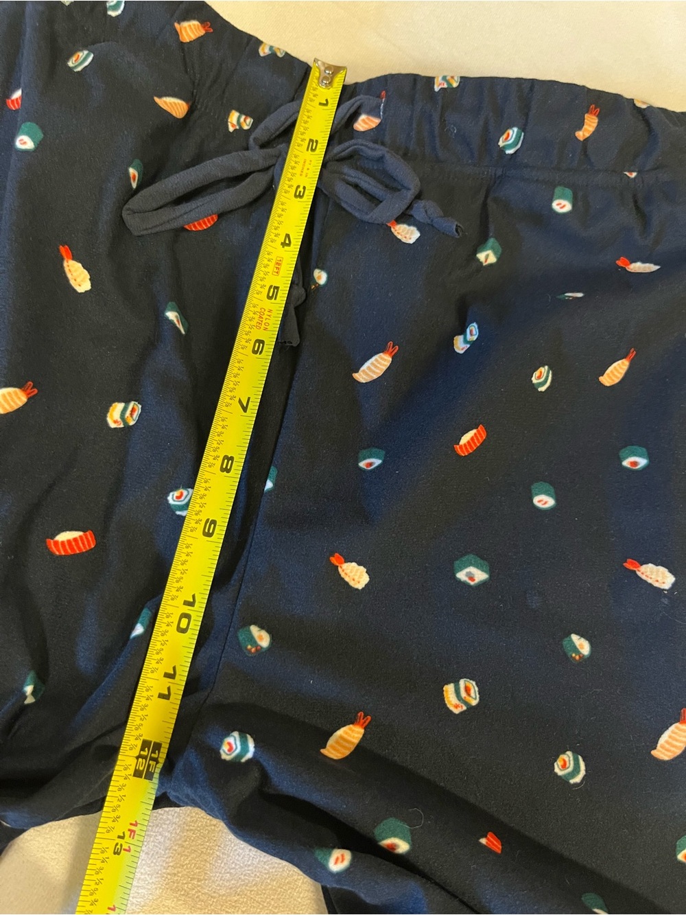 Nautica Sushi Print Pajama Pants Women’s Small Navy Super Soft NWT - Picture 6 of 7